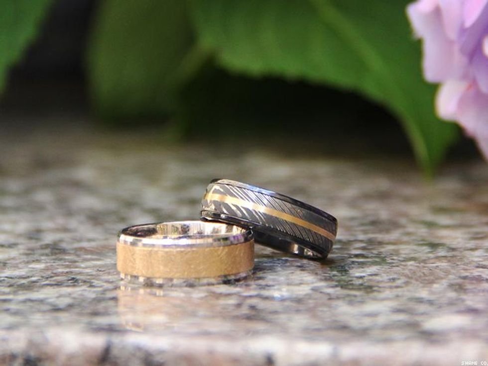 Black Zirconium and Yellow Gold