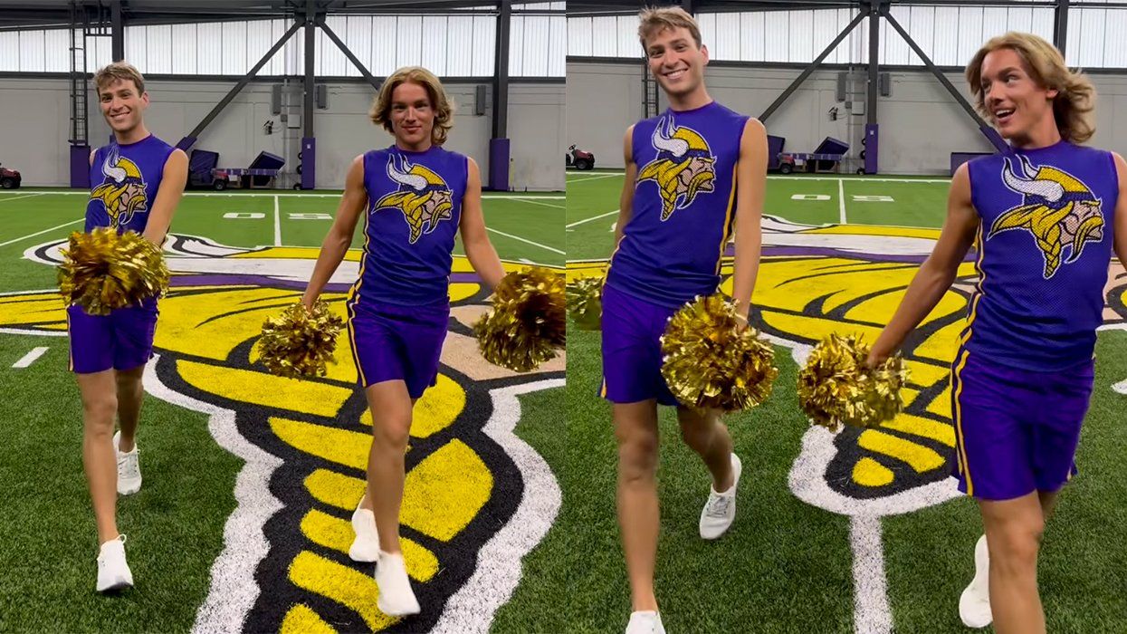 Blaize Sheik and Louie Conn of the Minnesota Vikings