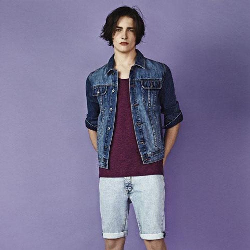 Bleach Skinny Denim Shorts