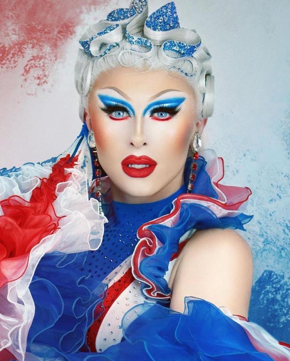 Blu Hydrangea on RuPaul's Drag Race UK vs. the World