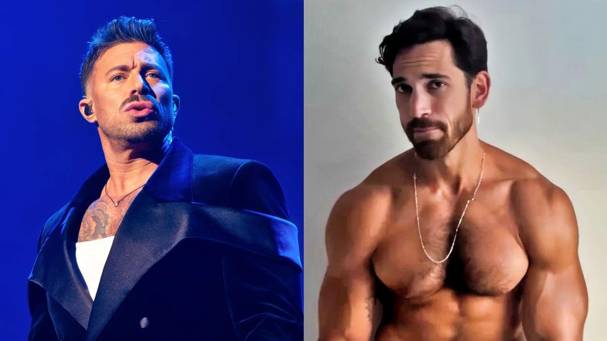 Blue boy band member Duncan James performs at The O2 Arena in May 2025; Alexander Roque lensed by Ed Black via Instagram video