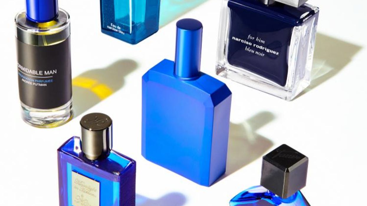 blue fragrance bottles men women unisex perfume