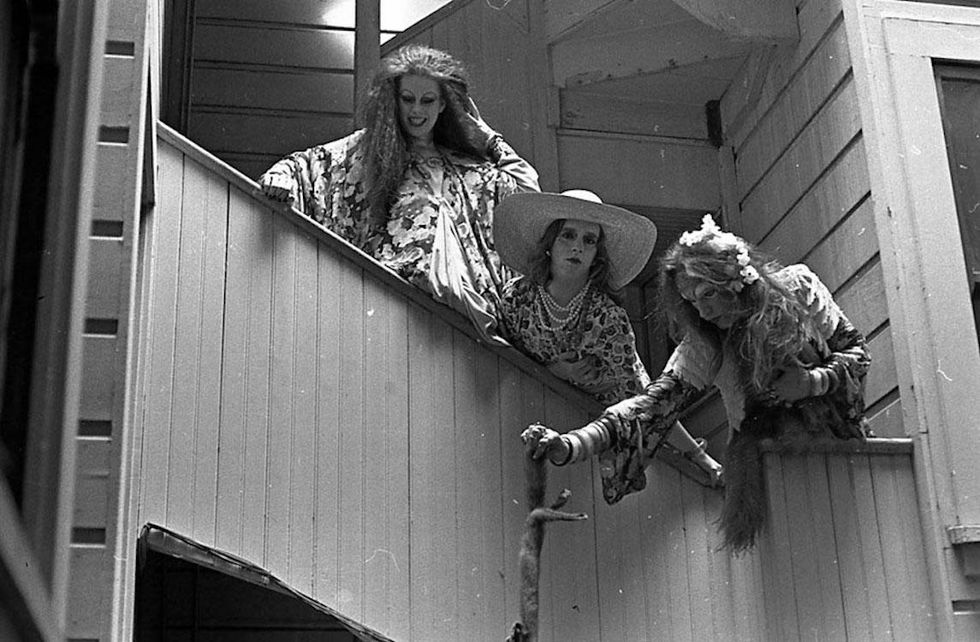 Bobby, Prissy and Marshall on the Staircase, 1971