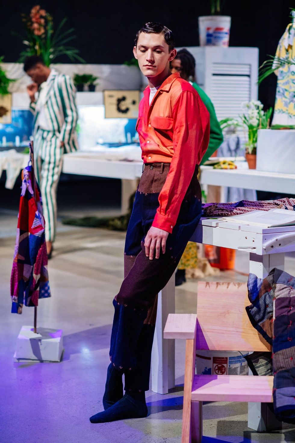 Bode Kicked Off Fashion Week With Quilted, Cozy Dandies