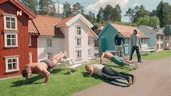 bodybuilders in lilliput