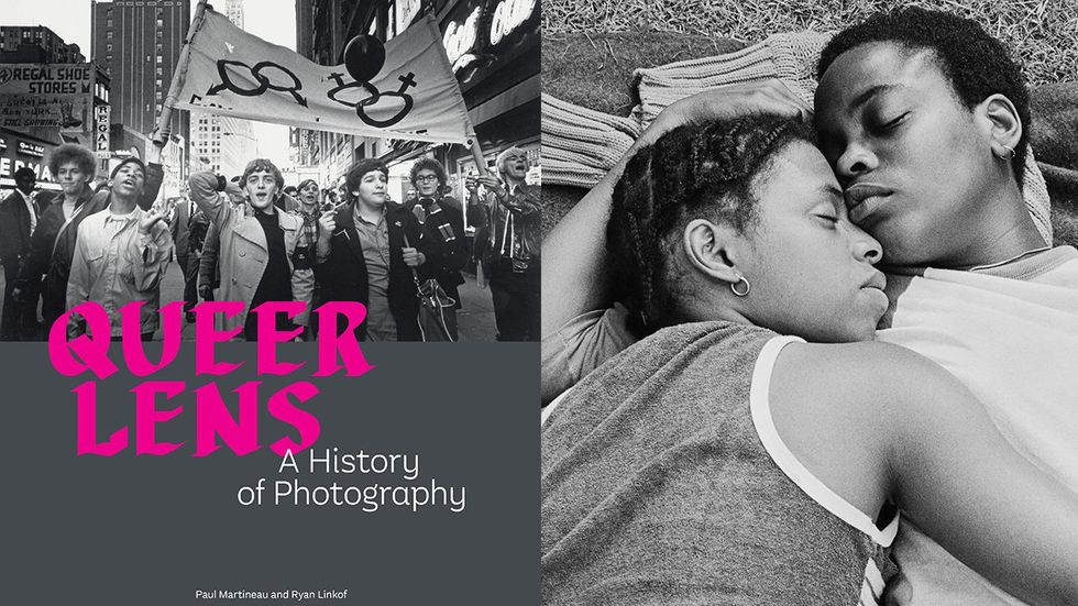 book cover and photograph from Queer Lens A History of Photography