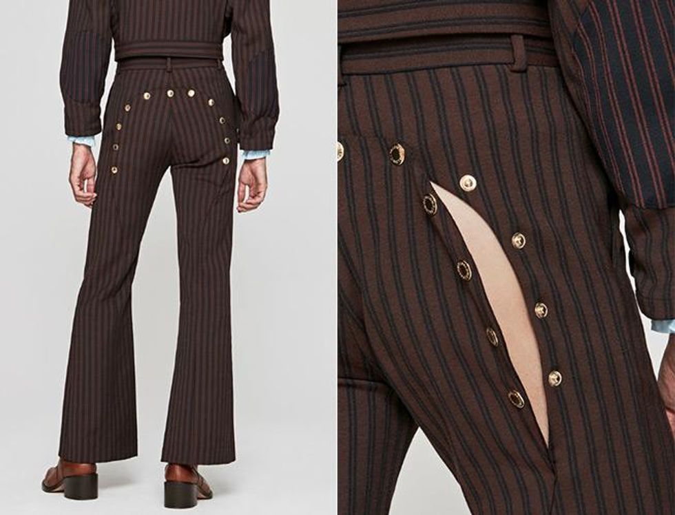 Bordeaux Ass Air Trousers around $350