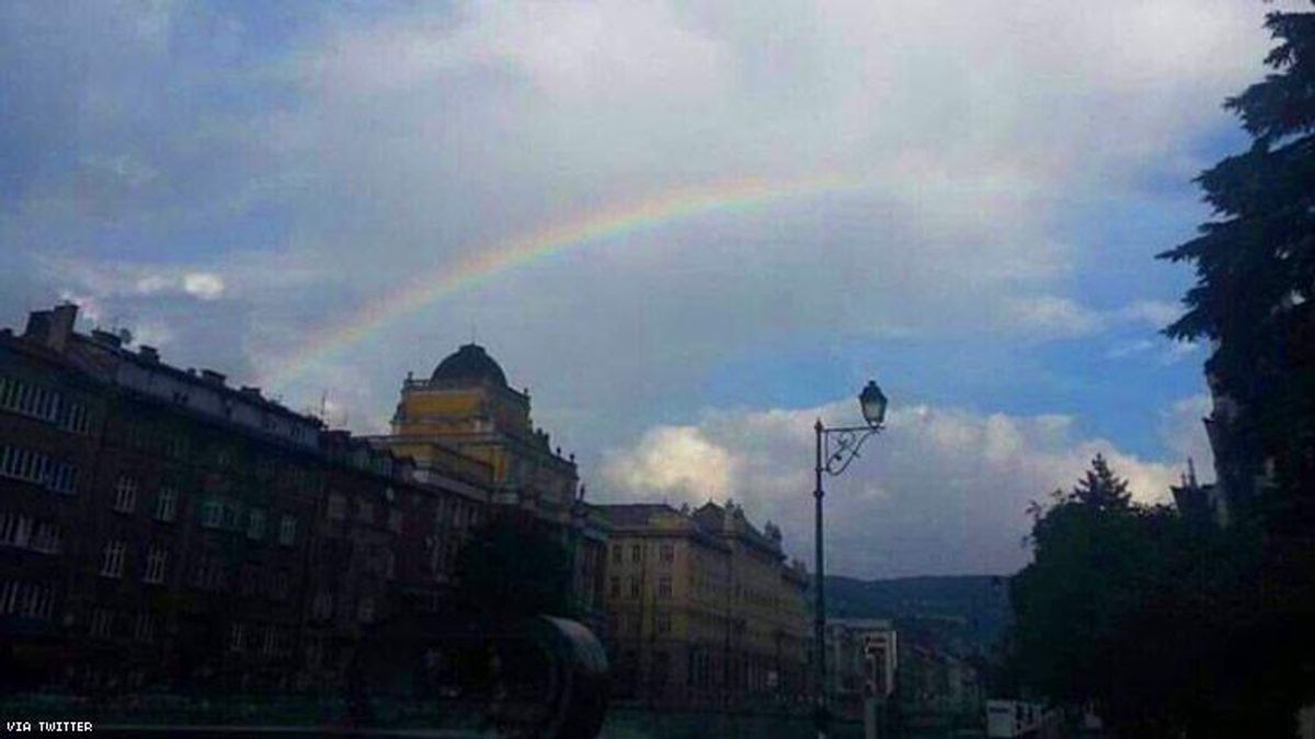 Bosnia's First Pride Ended With an Actual Rainbow