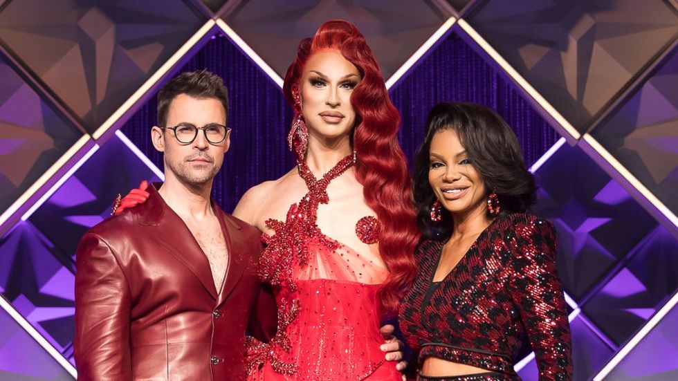 Brad Goreski, Brooke Lynn Hytes, and Traci Melchor on Canada's Drag Race season 5