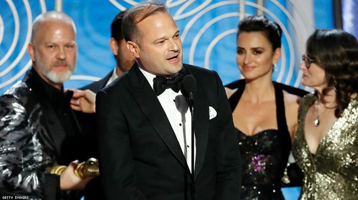 Brad Simpson wins Golden Globe for "The Assassination of Gianni Versace: American Crime Story."