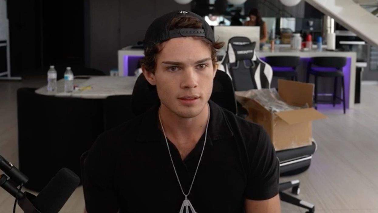 braden peters clavicular sitting at microphone