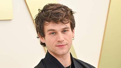 Brandon Flynn at the Apple TV Press Day.