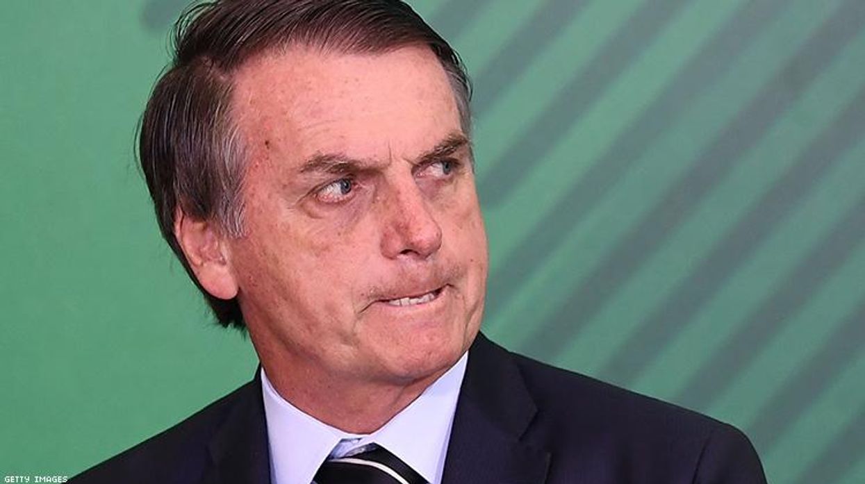 Brazil’s Anti-Gay President Blames His Enemies For Amazon Fires