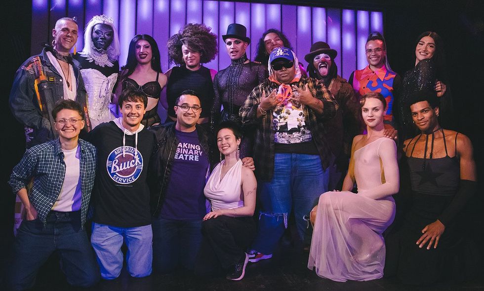 Breaking The Binary Theatre participants and performers opening night of 2024 festival