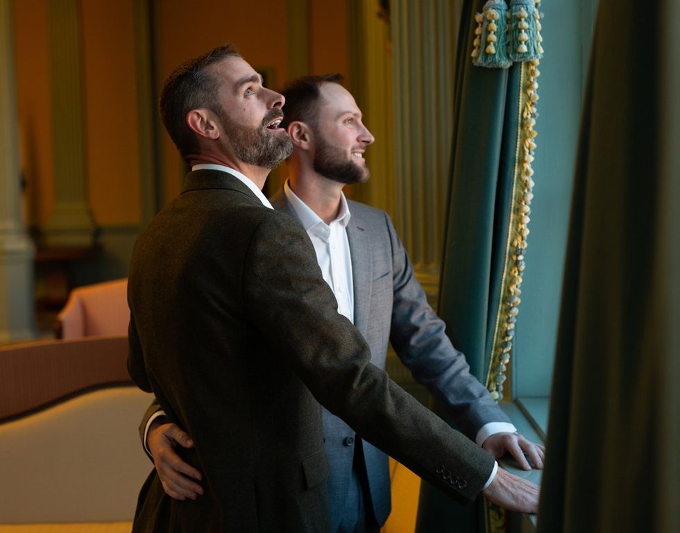 Brian Sims PA small gay wedding married to Alex Drakos
