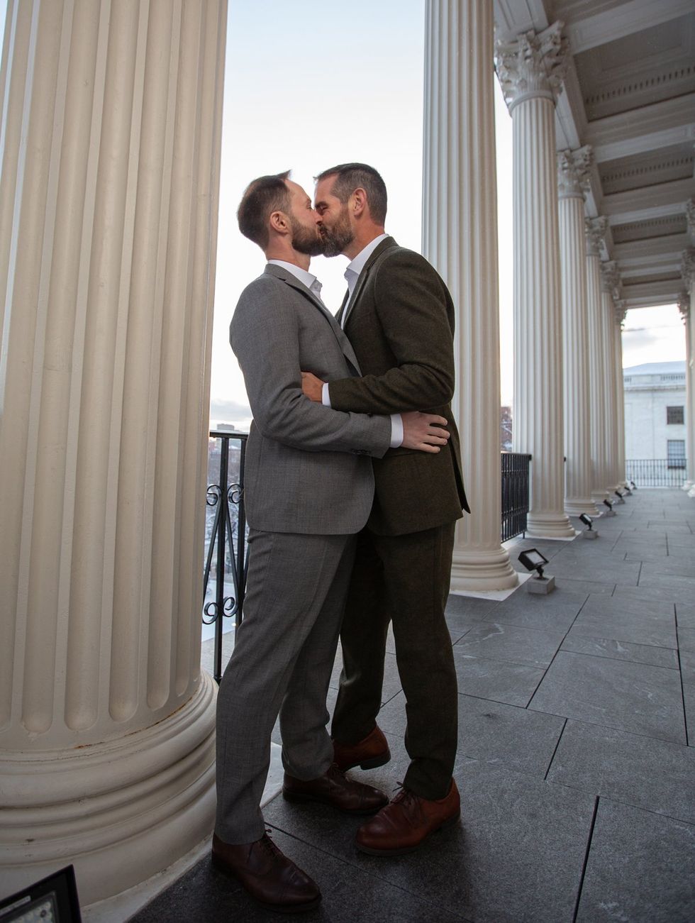 Brian Sims PA small gay wedding married to Alex Drakos