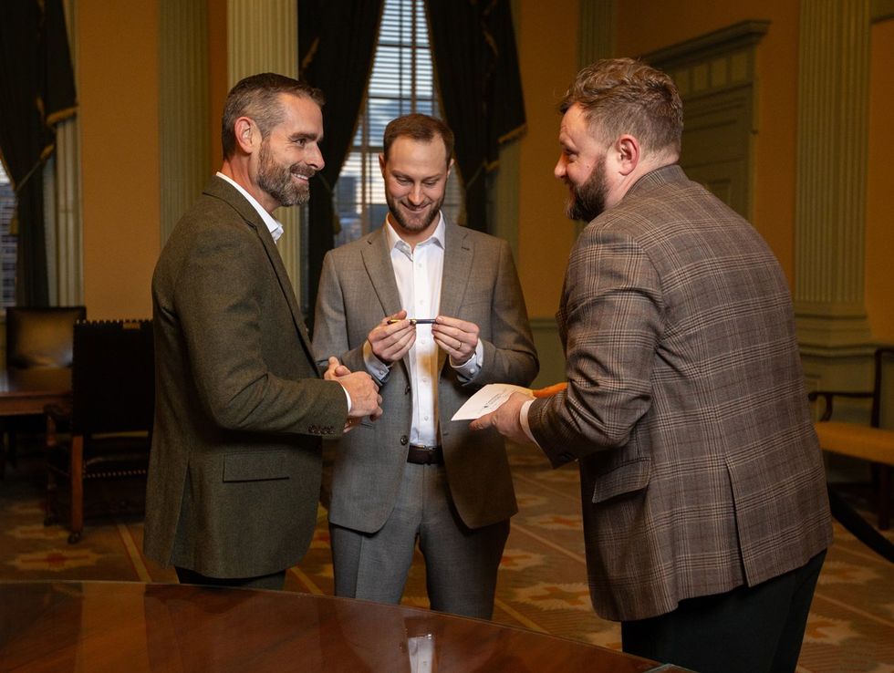 Brian Sims PA small gay wedding married to Alex Drakos