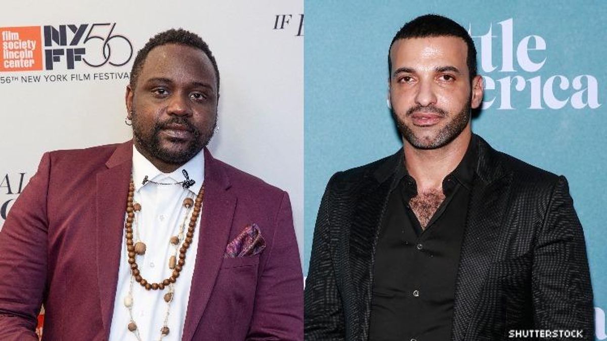 Brian Tyree Henry and Haaz Sleiman on the red carpet. 
