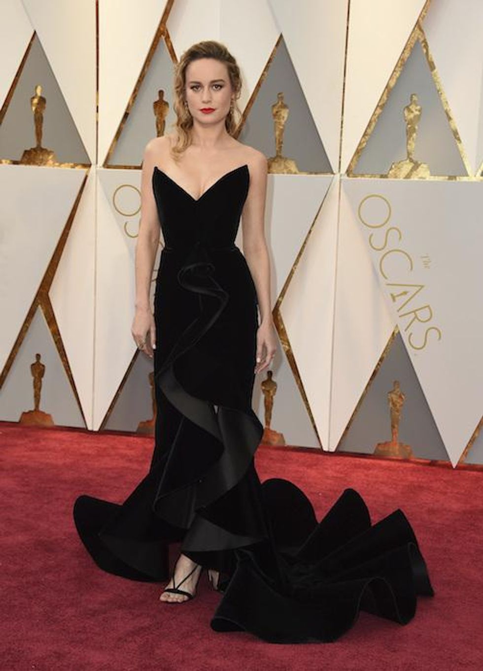 Brie Larson in Oscar de la Renta