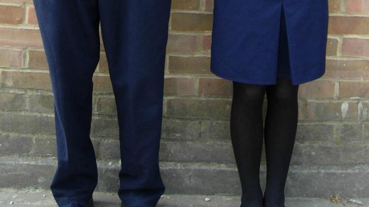 british school uniform protest