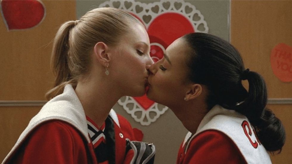 Brittany and Santana on Glee