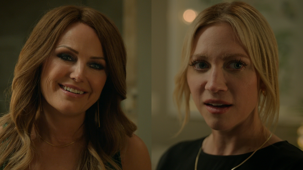 Brittany Snow as Sophie O'Neil and Malin Akerman as Margo Banks on The Hunting Wives