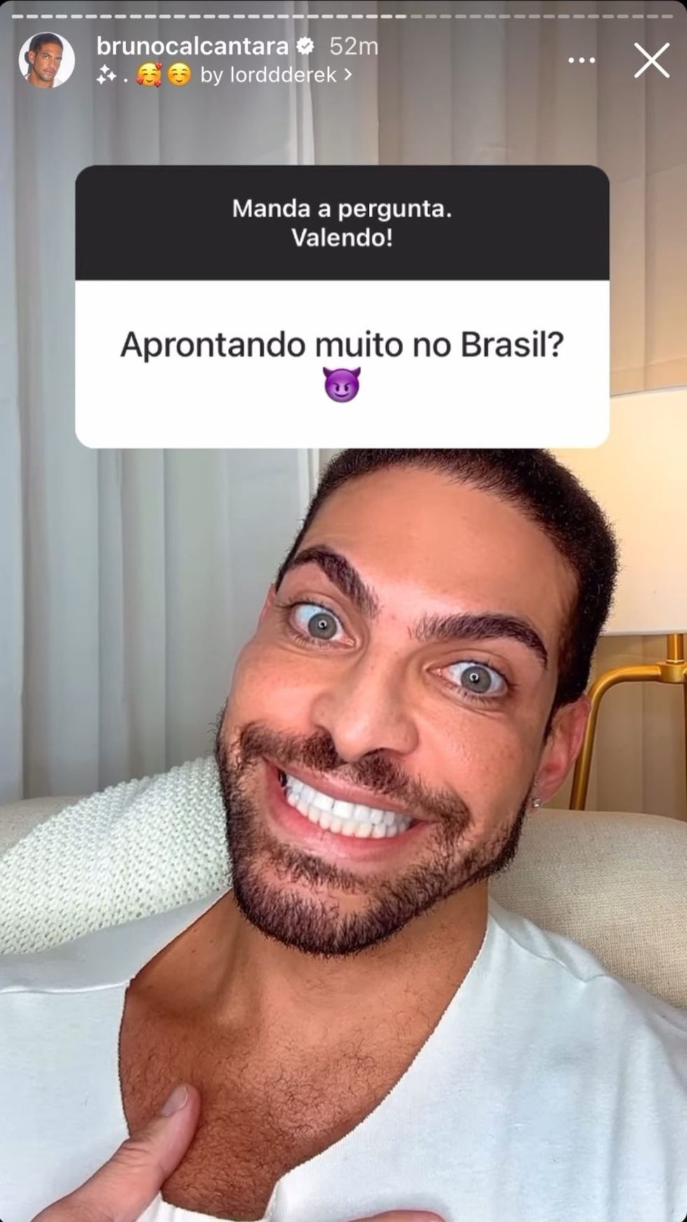 Bruno Alcantara via Instagram stories