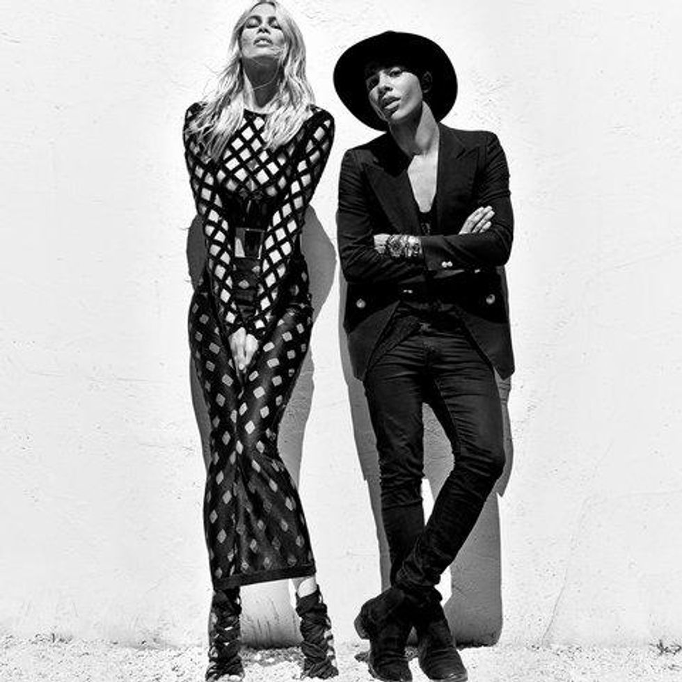 BTS: Cindy, Naomi and Claudia for Balmain's Spring-Summer 2016 Campaign