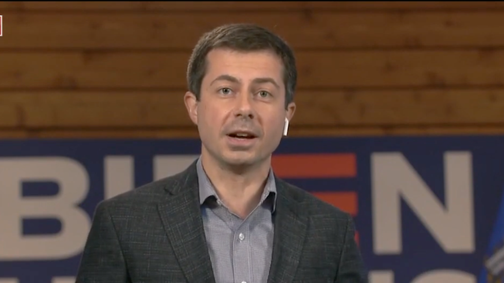 Buttigieg thinks Trump's debate performance was desperate.