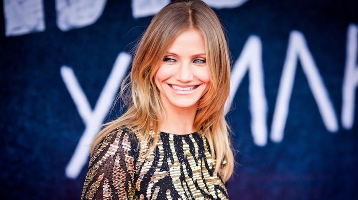 Cameron Diaz smiling on a red carpet