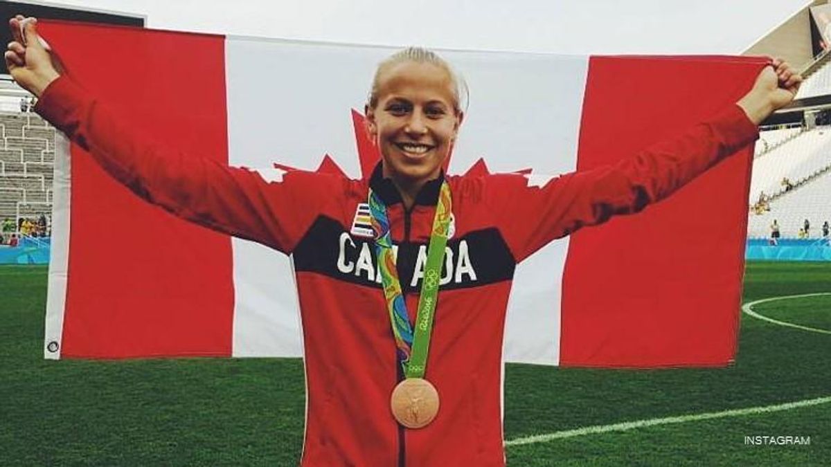Canadian soccer star Rebecca Quinn just came out as trans with a message for cis folks