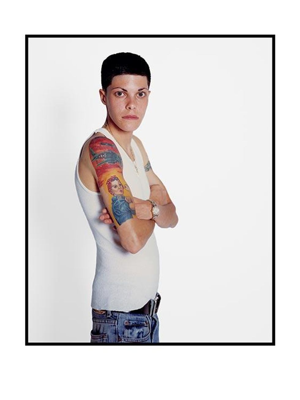 Cardigan, $1,180, and Shirt, $260 (3 pack), by Prada; Pants, $950, by Bottega Veneta.