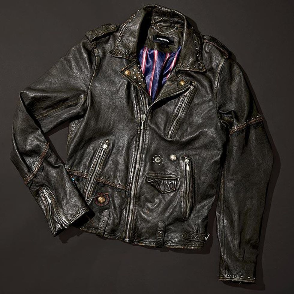 Cardigan, $1,180, and Shirt, $260 (3 pack), by Prada; Pants, $950, by Bottega Veneta.