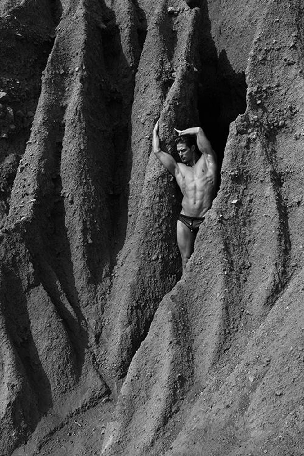 Cardigan, $1,180, and Shirt, $260 (3 pack), by Prada; Pants, $950, by Bottega Veneta.