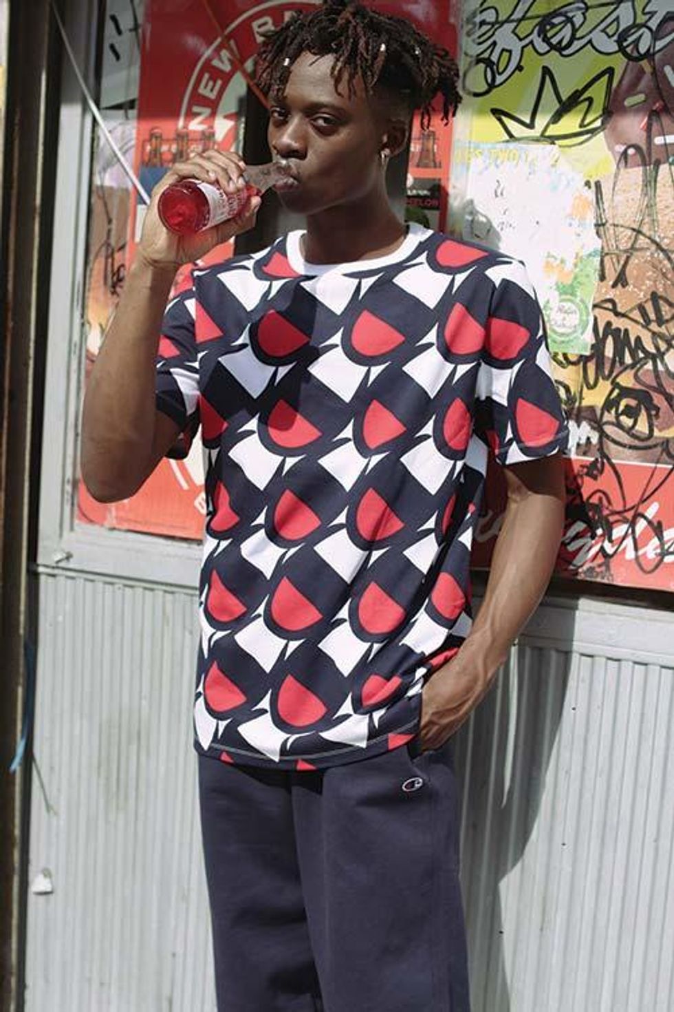 Cardigan, $1,180, and Shirt, $260 (3 pack), by Prada; Pants, $950, by Bottega Veneta.