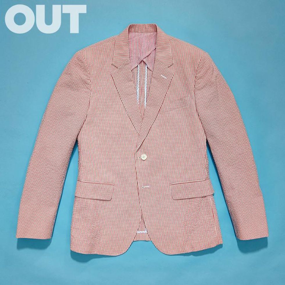 Cardigan, $1,180, and Shirt, $260 (3 pack), by Prada; Pants, $950, by Bottega Veneta.