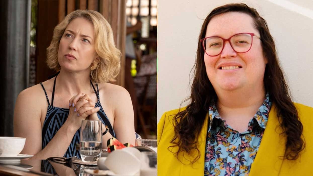 ​Carrie Coon on the White Lotus; Mey Rude