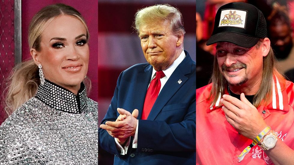 carrie underwood donald trump kid rock