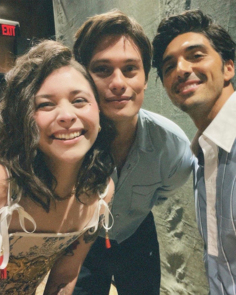 Casey McQuiston, Nicholas Galitzine, and Taylor Zakhar-Perez via Instagram