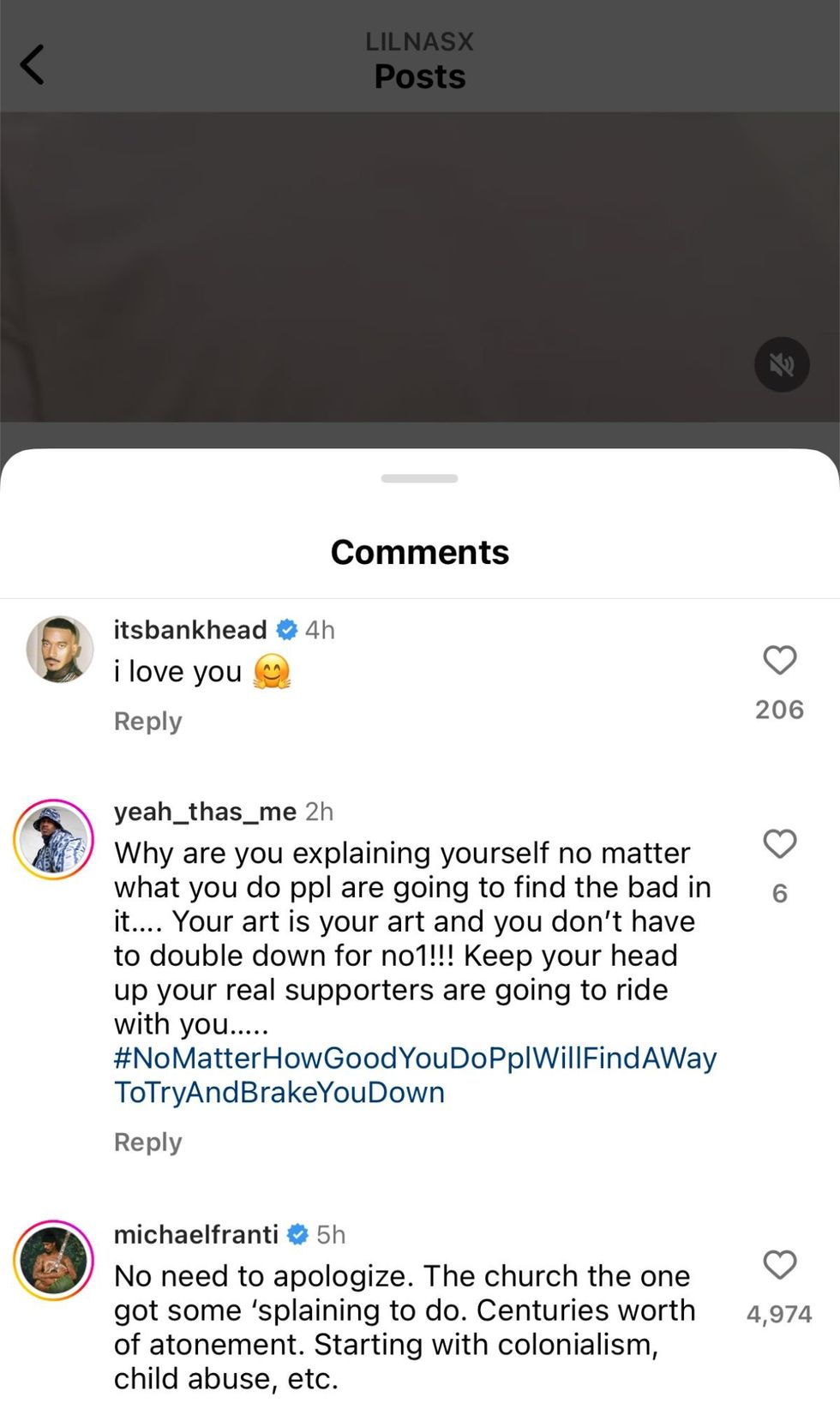 Celebrities react to Lil Nas X\u2019s apology video