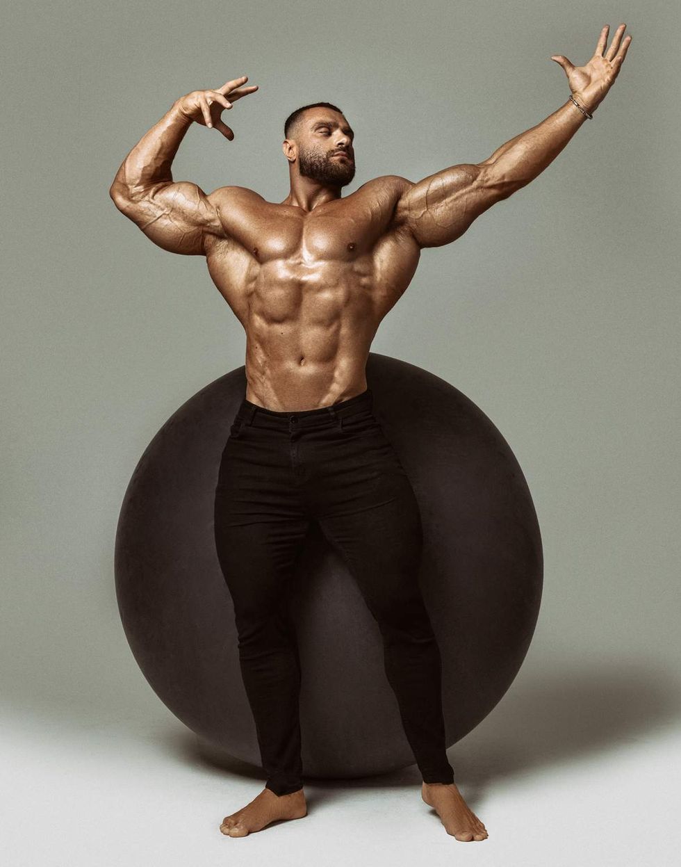 Celebrity photographer Mike Ruiz Rescue Me 2026 calendar benefitting Louies Legacy Animal Rescue featuring Kyrylo Khudaiev