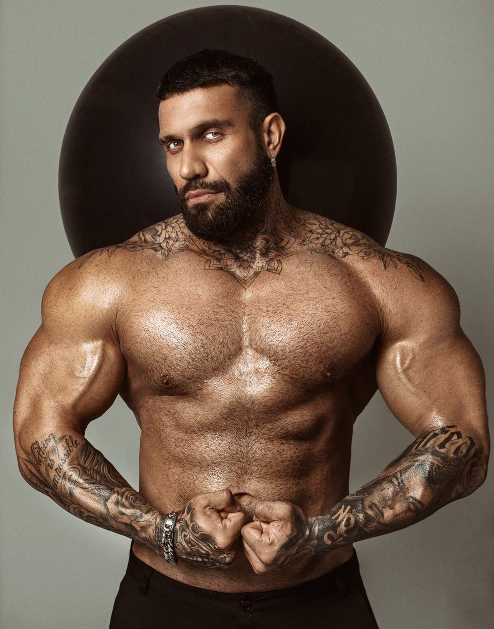 Celebrity photographer Mike Ruiz Rescue Me 2026 calendar benefitting Louies Legacy Animal Rescue featuring Lukas Lakutsin