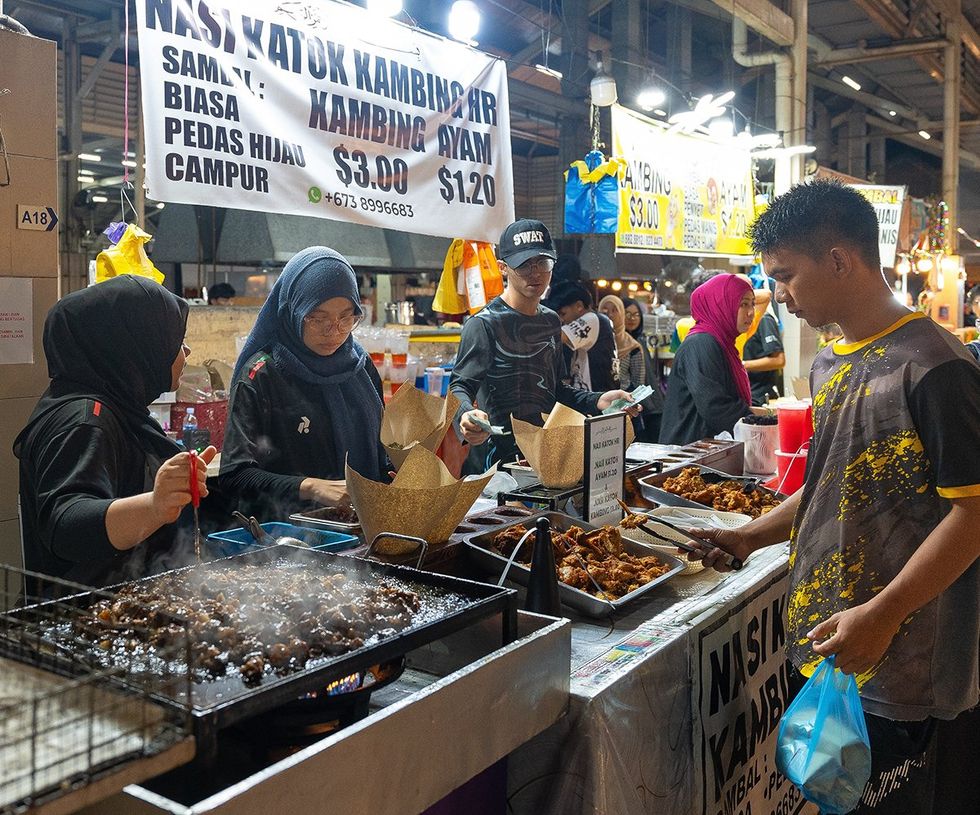 Central market in Bandar Seri Begawan the capital of Brunei Darussalam