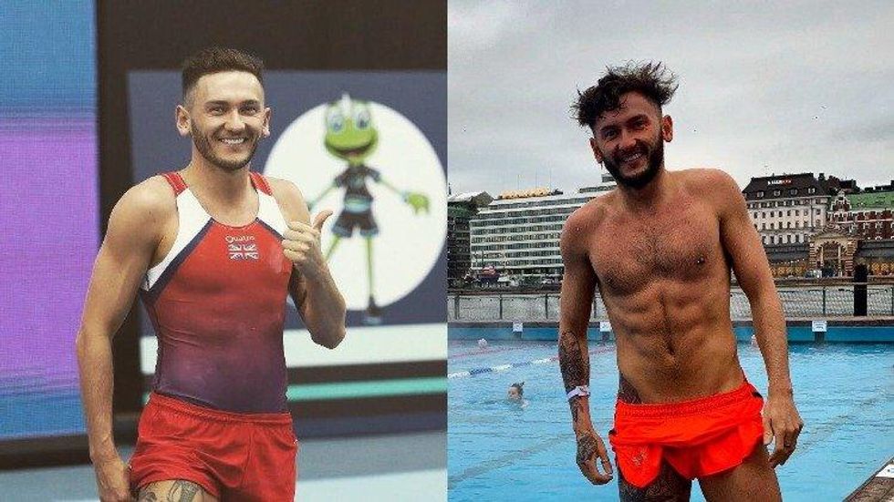 Champion gymnast Luke Strong doesn't care what the haters think about his coming out as bisexual.