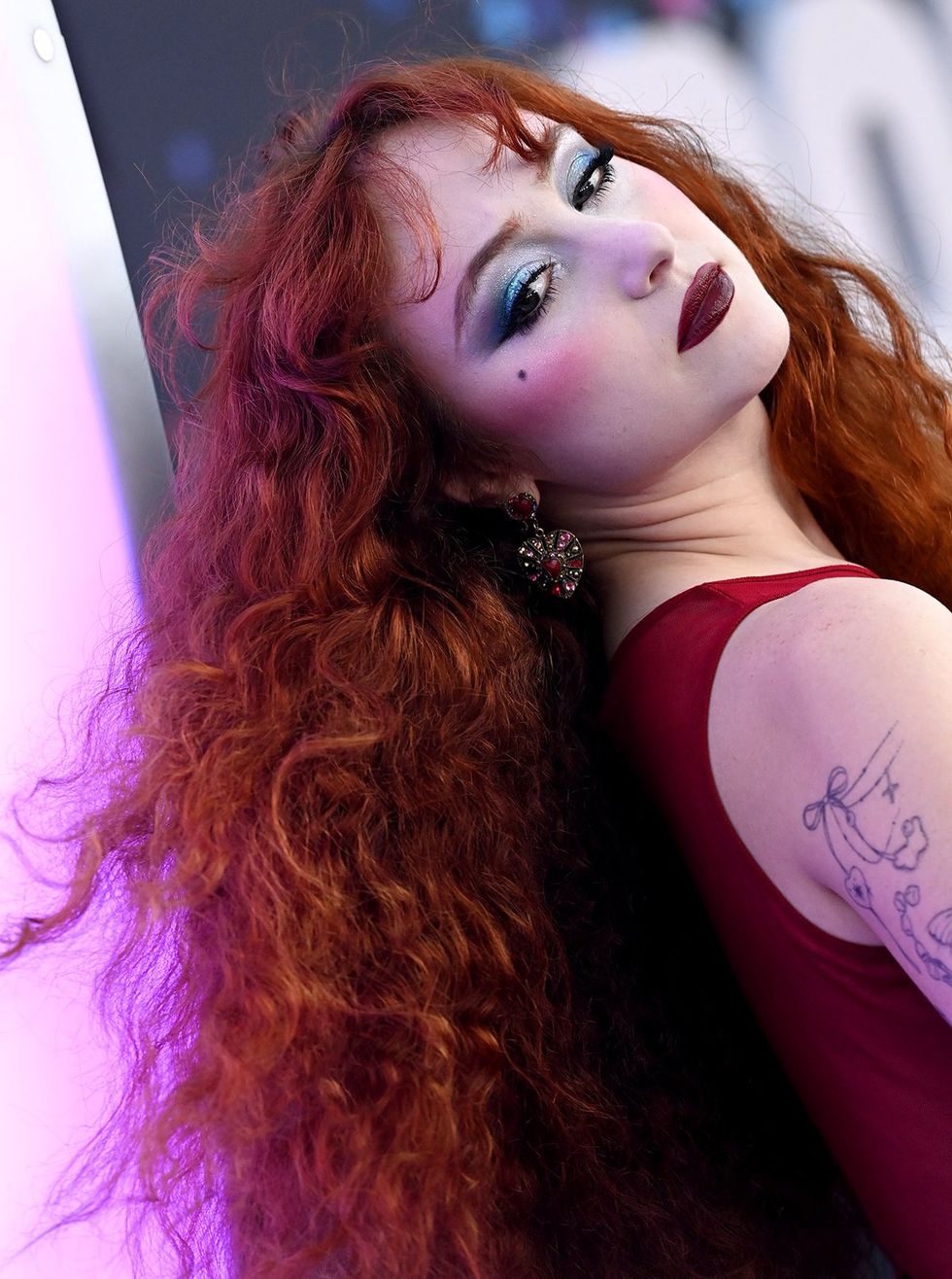 Chappell Roan attends the Los Angeles Premiere of Netflix Olivia Rodrigo GUTS World Tour Los Angeles California