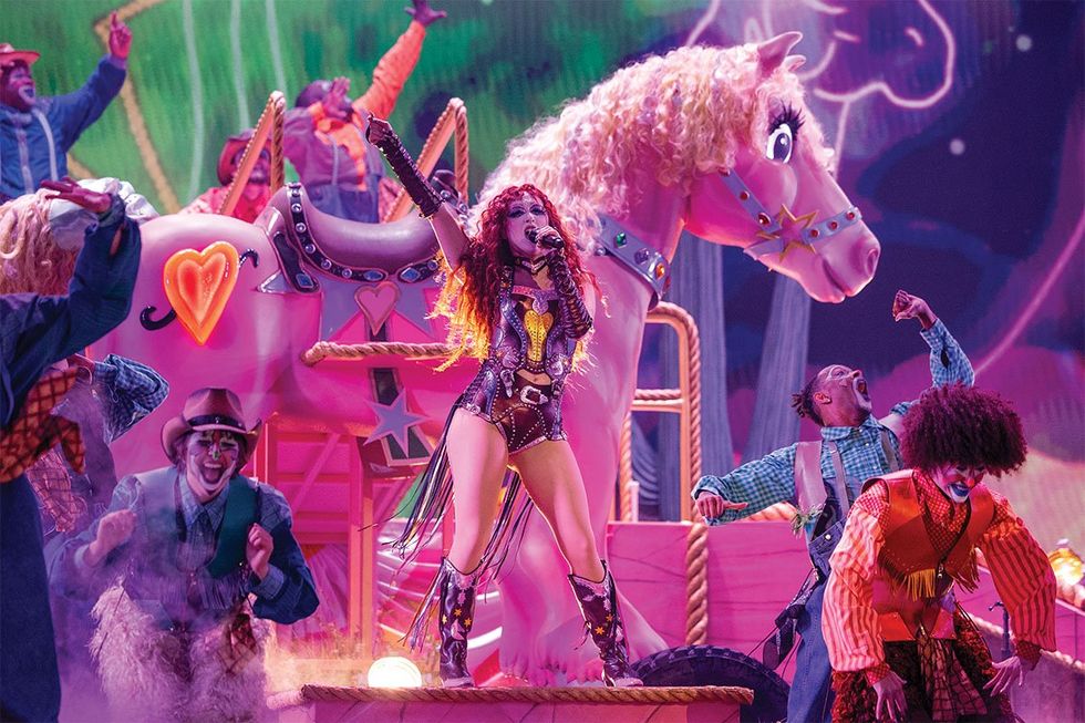 Chappell Roan sings "Pink Pony Club" at the 2025 Grammys