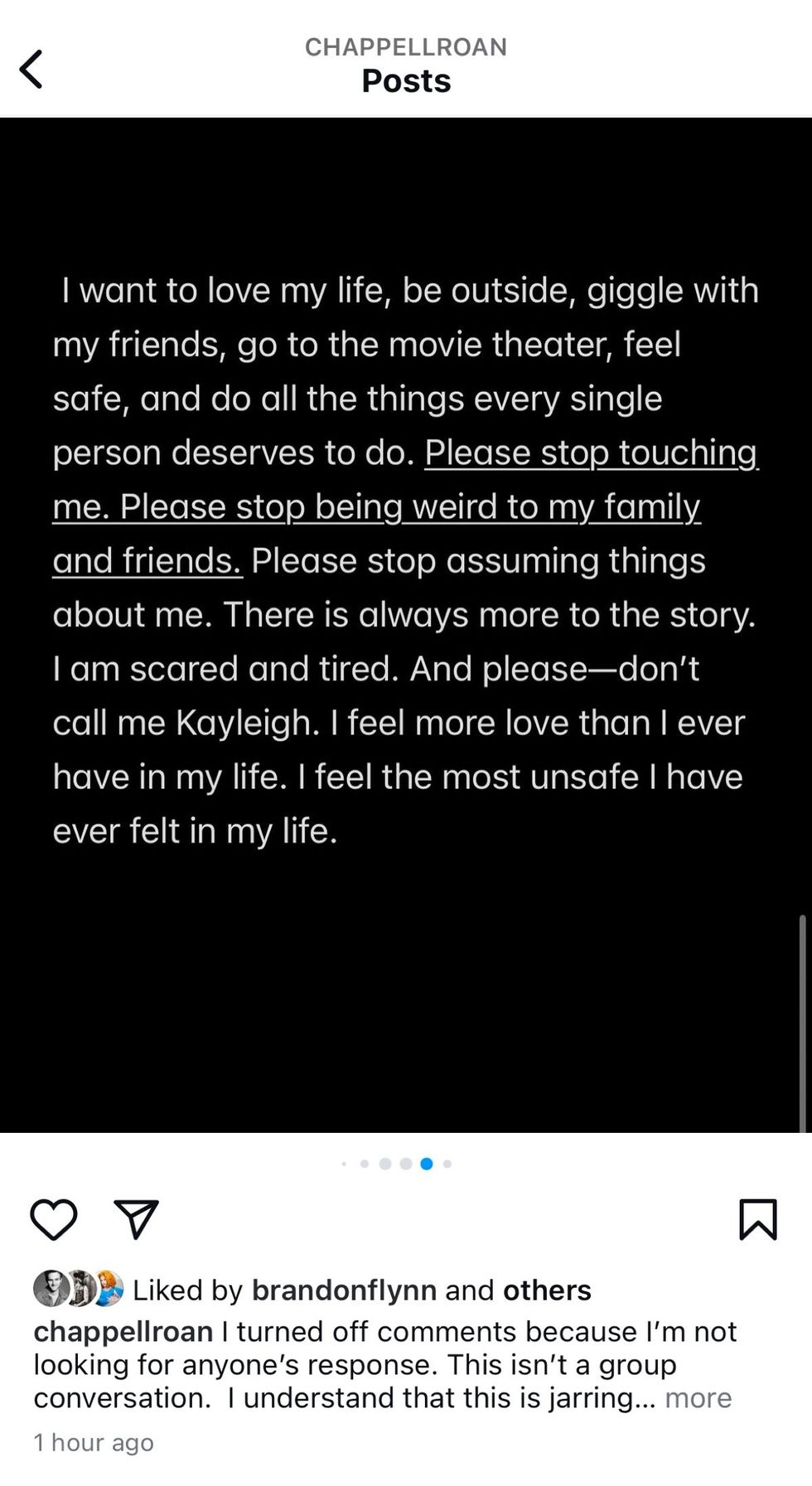 Chappell Roan via Instagram