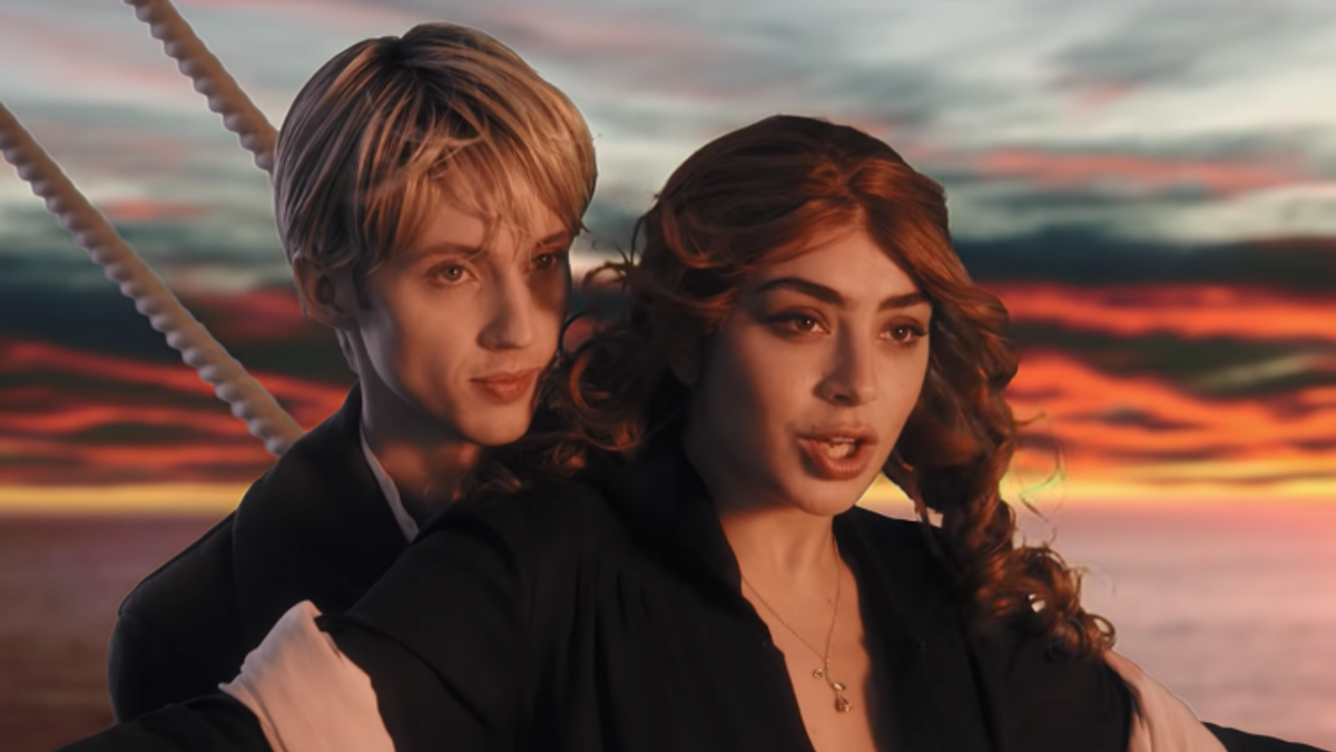 Charli XCX & Troye Sivan Go Full 'Titanic' in '1999' Music Video