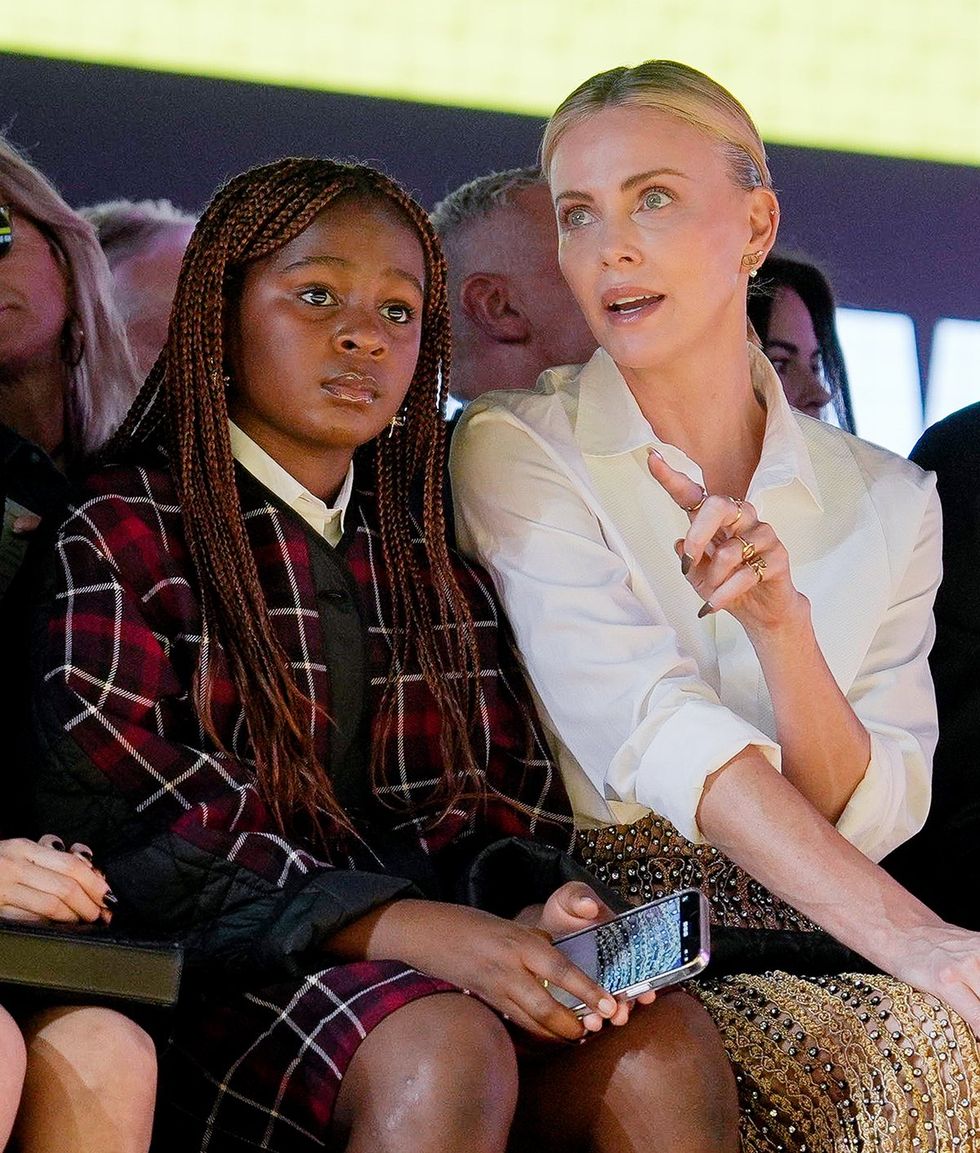 Charlize Theron and her daughter