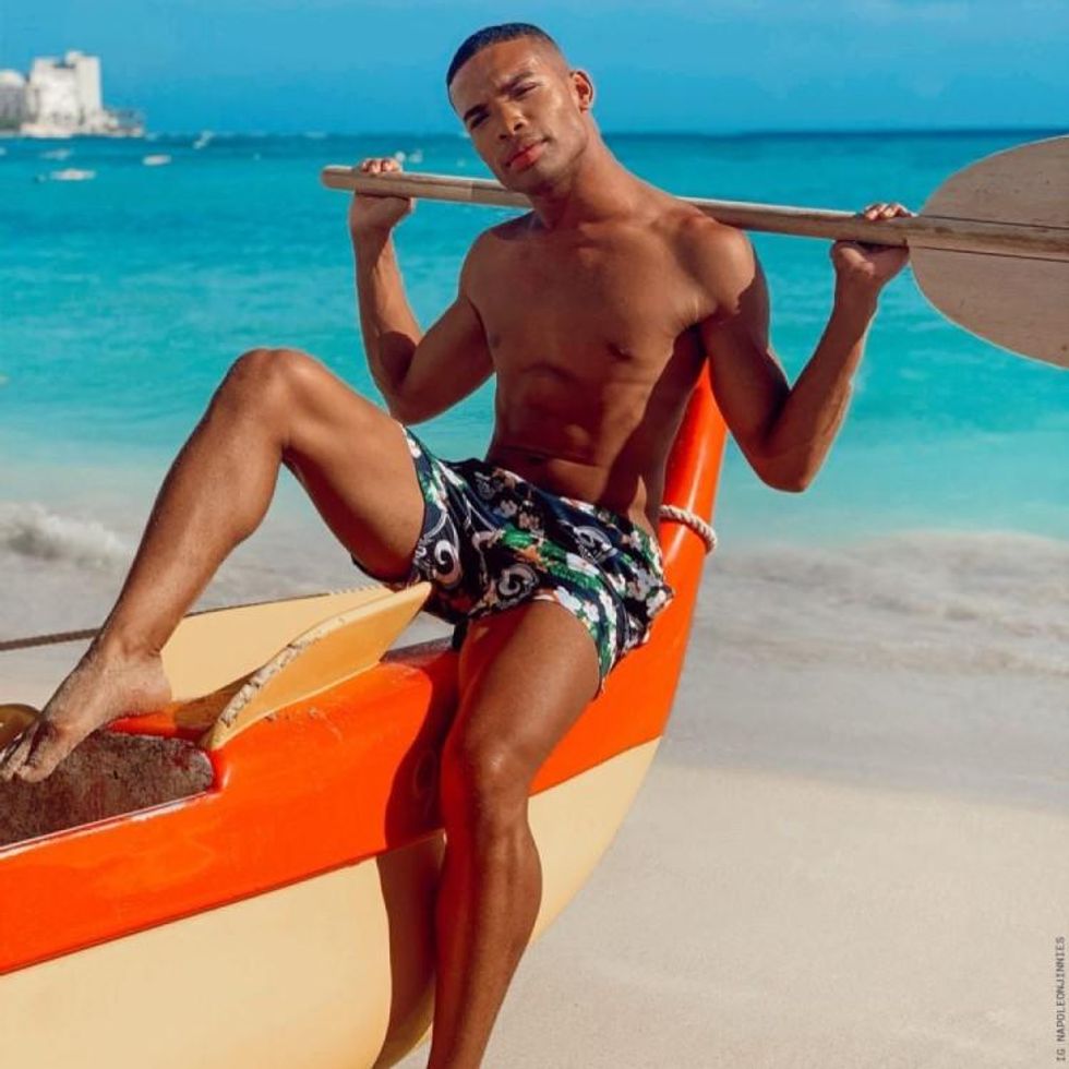 Check Out These Thirsty Pics of L.A. Rams Cheerleader Napoleon Jinnies